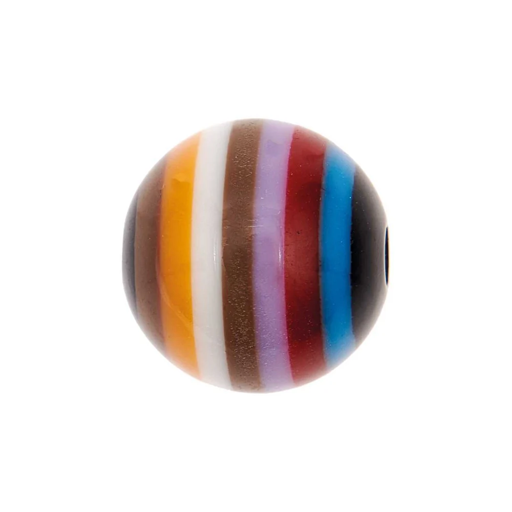 Itoshii Striped Round Bead Purple Mix - Image 2