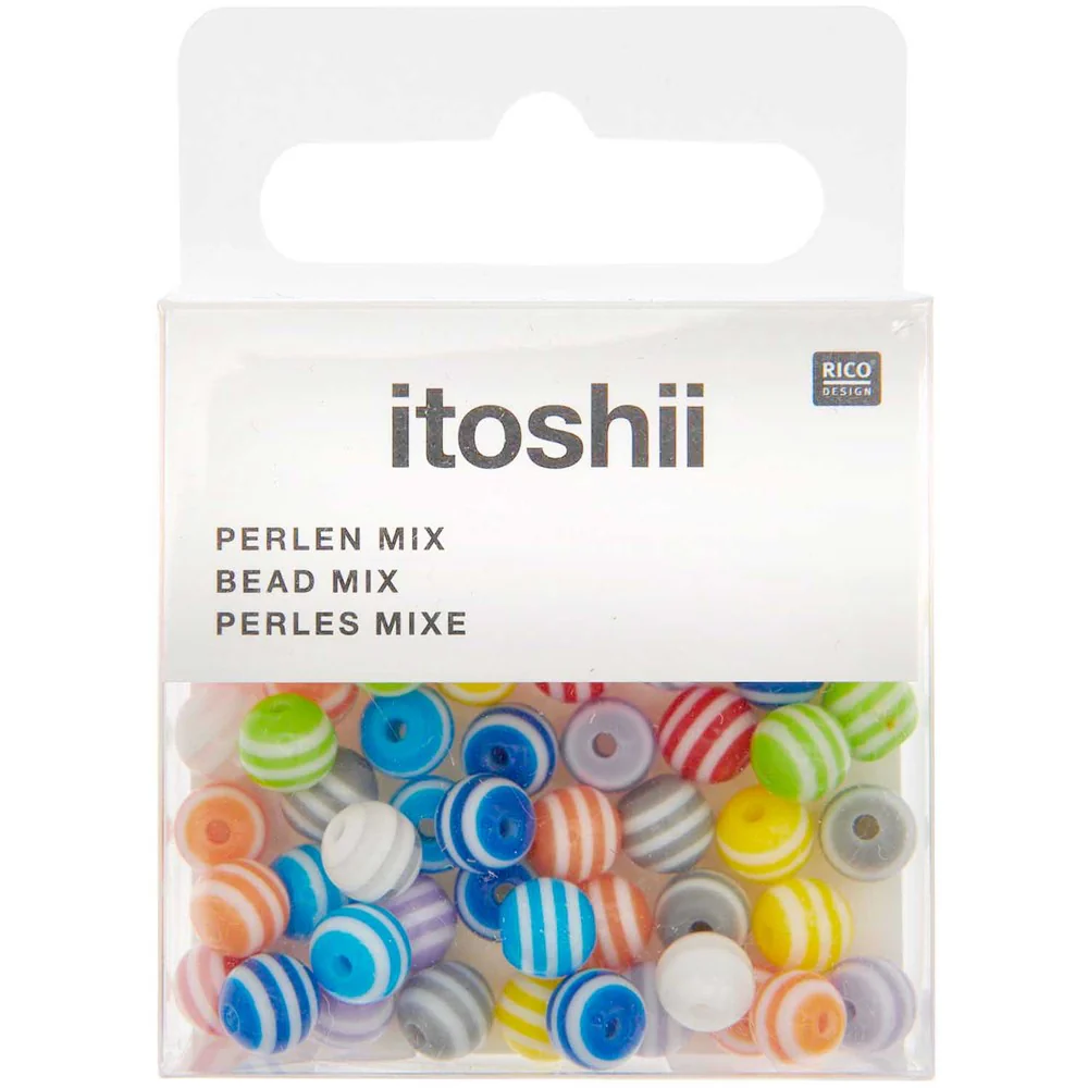 Itioshii Striped Beads Multicolour Mix