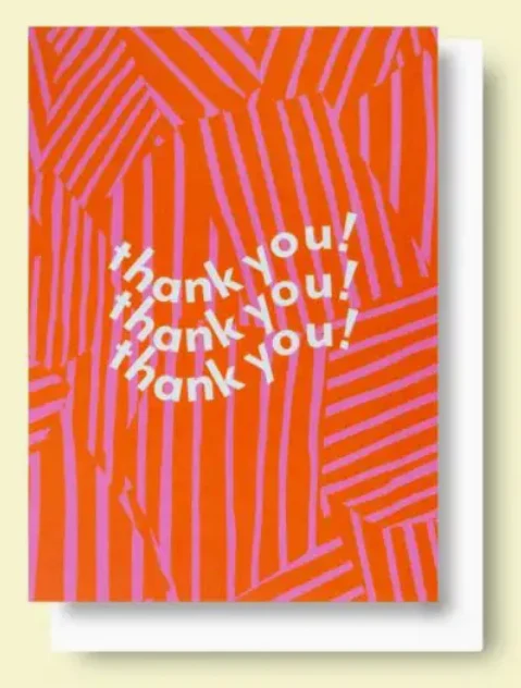 Stripes Thank You Card