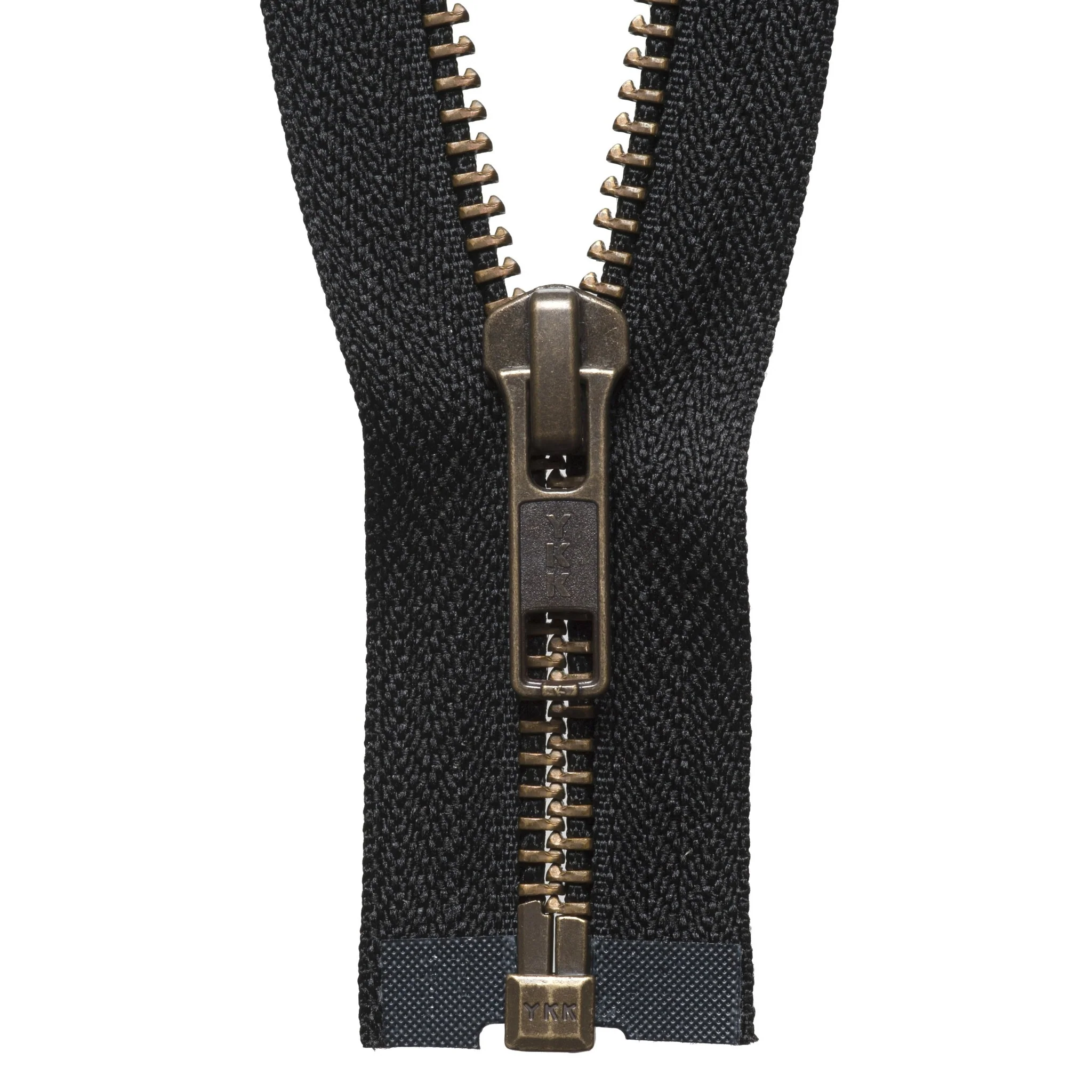 Strong Metal Tooth Open End Zip - 66cm - Black