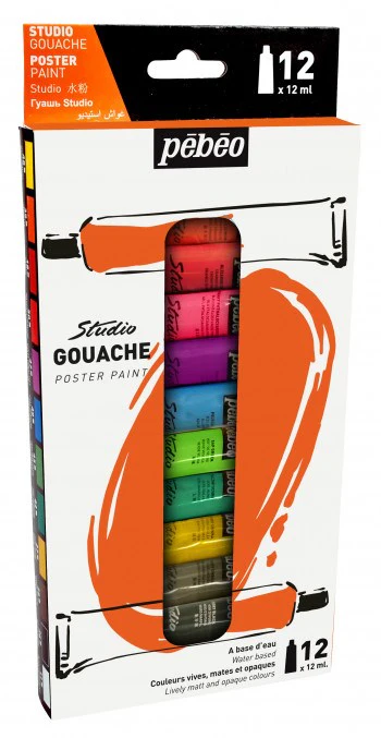 Studio Gouache Set 12x12ML