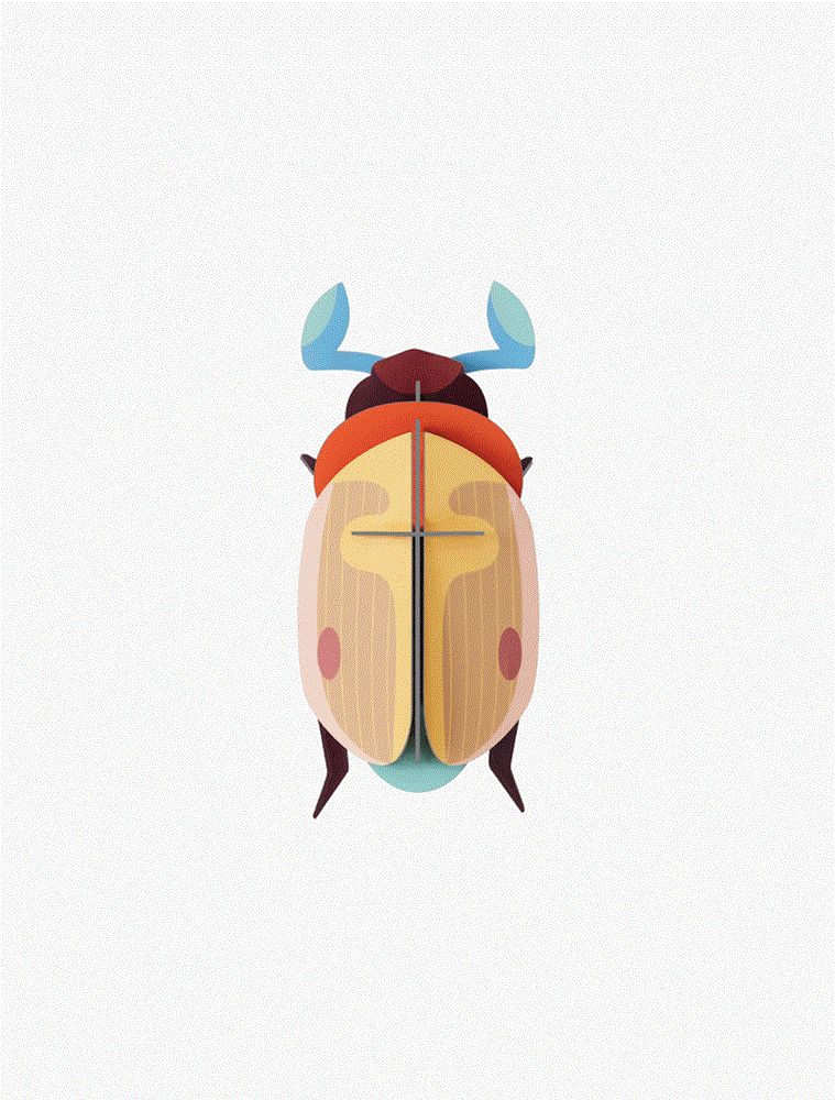Studio Roof: Wall Art Lemon Fruit Beetle