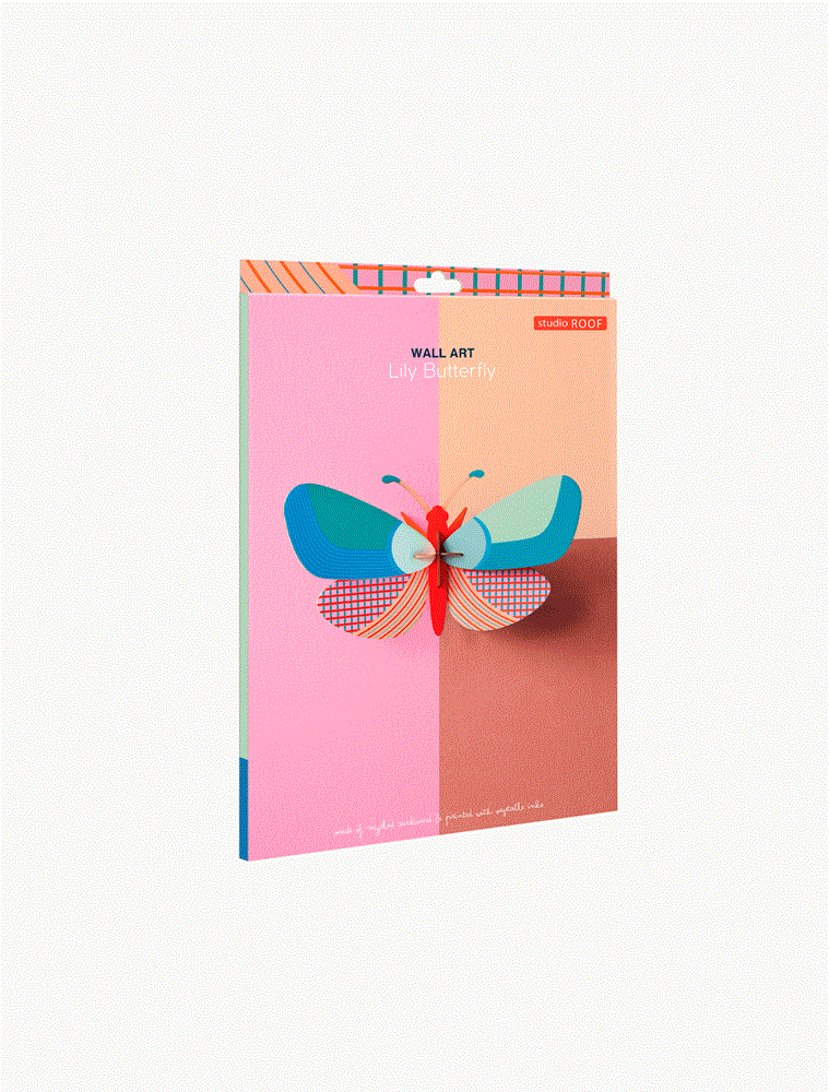 Studio Roof: Wall Art Lily Butterfly