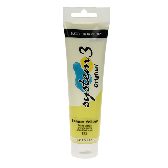 System3 Acrylic Paint 150ml Lemon Yellow