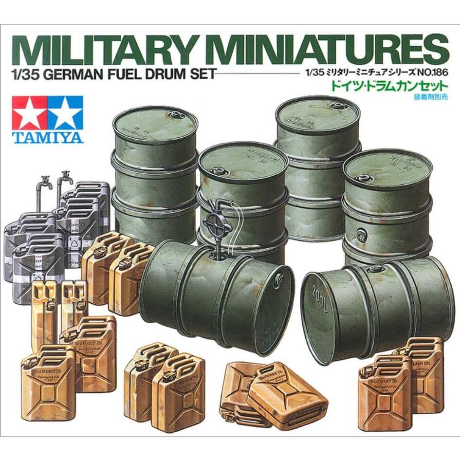 Tamiya Military German Fuel Drum Set