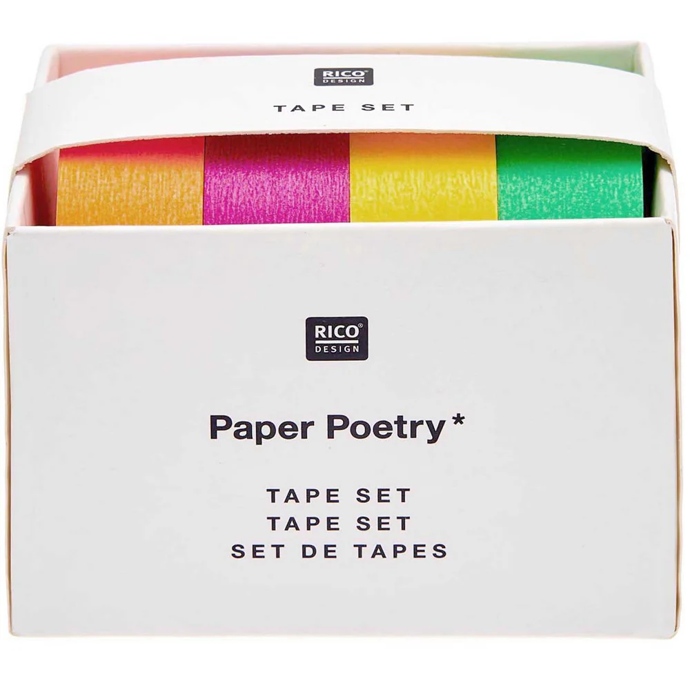 Paper Poetry Tape Set Neon Classic