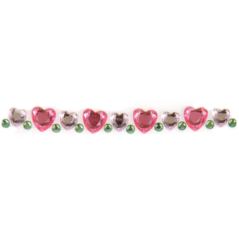 Paper Poetry Strass Tape Hearts Pastel / Red
