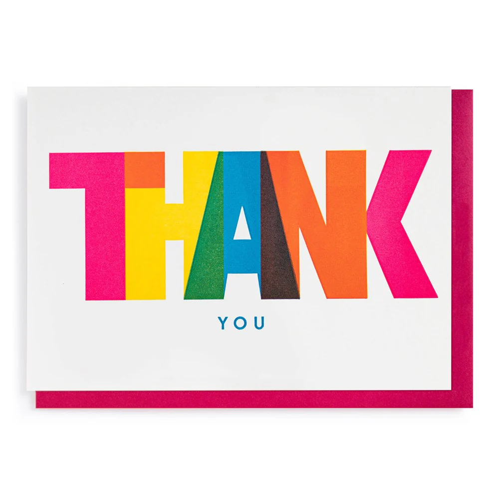 Thank You Card by Pressink