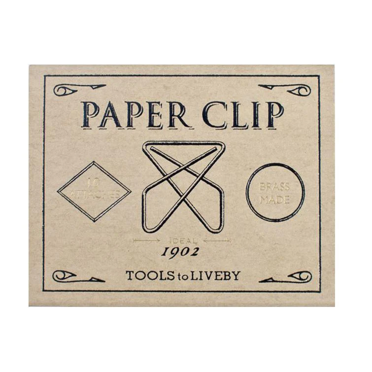 Tools To Live By: Brass Clips - Ideal