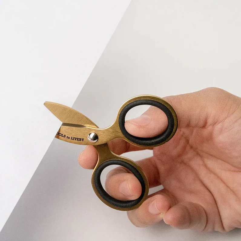 Tools to Live By: Scissors 3" - Gold - Image 2