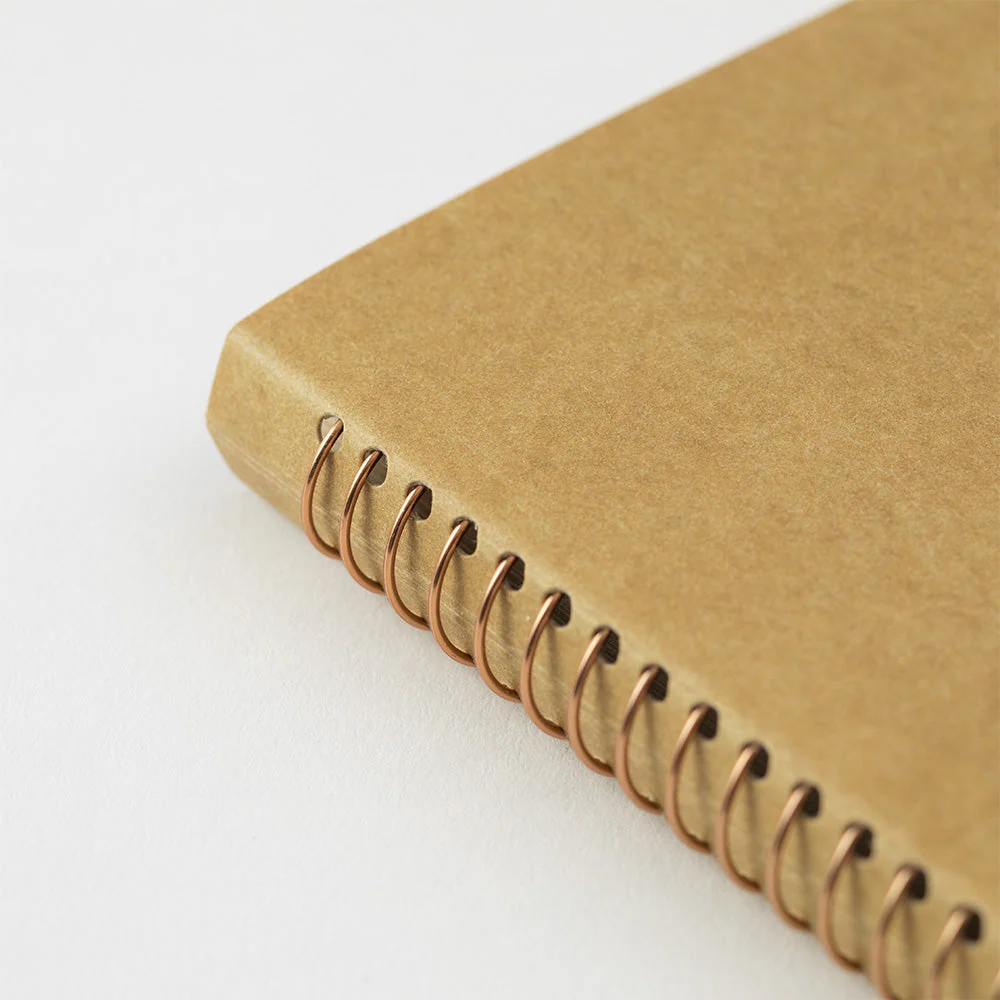 Midori: Traveler's Spiral Ring Notebook: B6 DW Kraft - Image 4