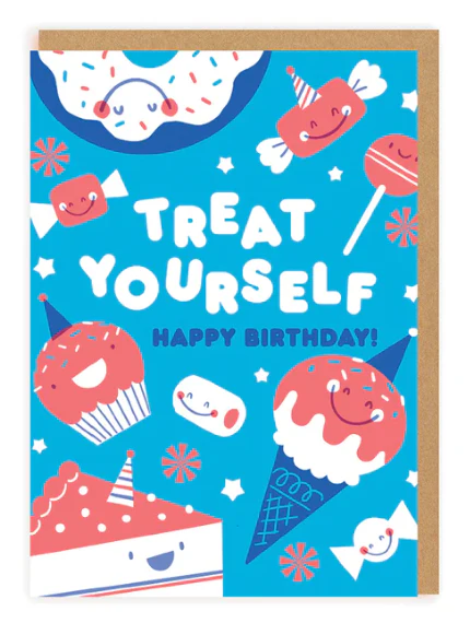 Treat Yourself Birthday Card