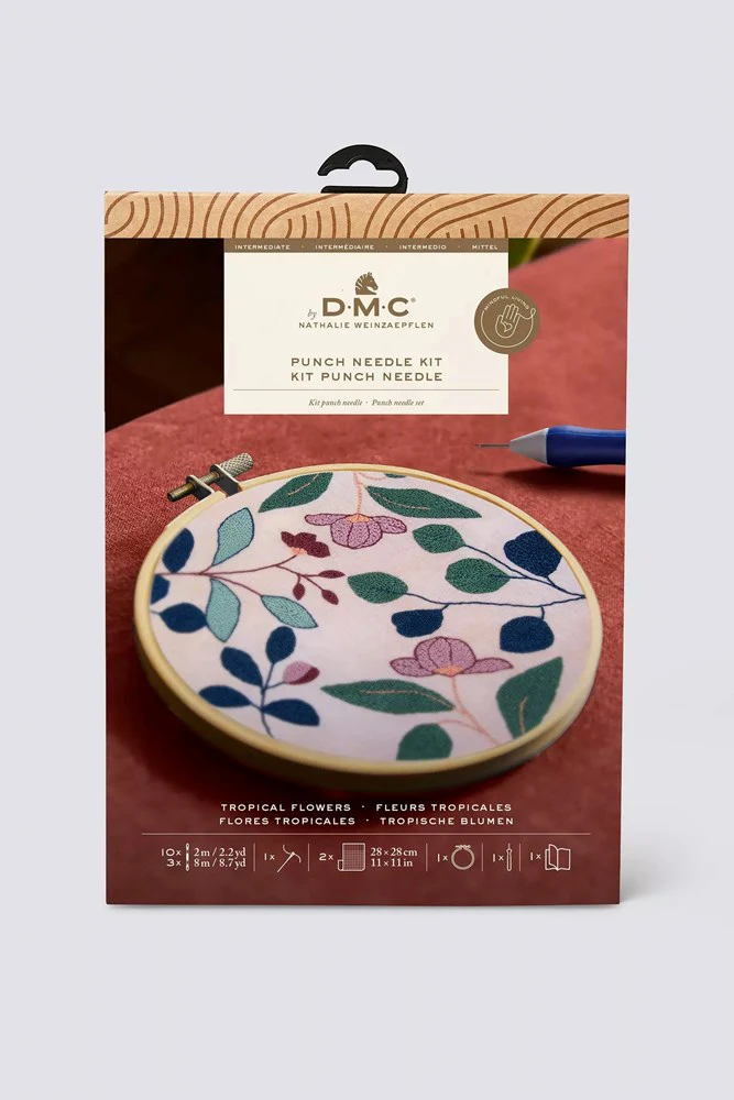 Tropical Flowers Punch Needle Kit