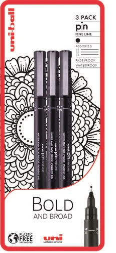 Uni PIN 3pc Blister Bold & Broad PFP