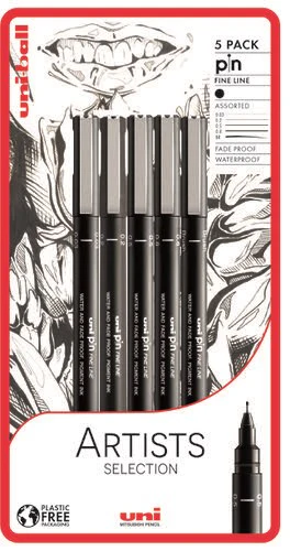 Uni PIN 5pc Blister Artists Selection PFP
