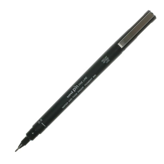 Uni Pin Fine Line Marker - Black - Image 7
