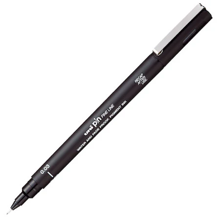 Uni Pin Fine Line Marker - Black - Image 9