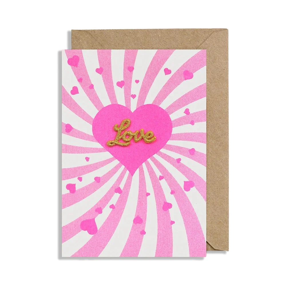 Valentines - Love Heart Burst Card