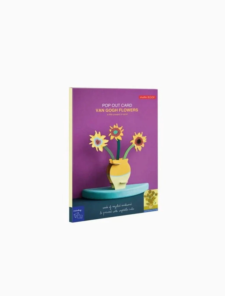 Studio Roof: Pop Out Card Van Gogh Flowers - Image 3