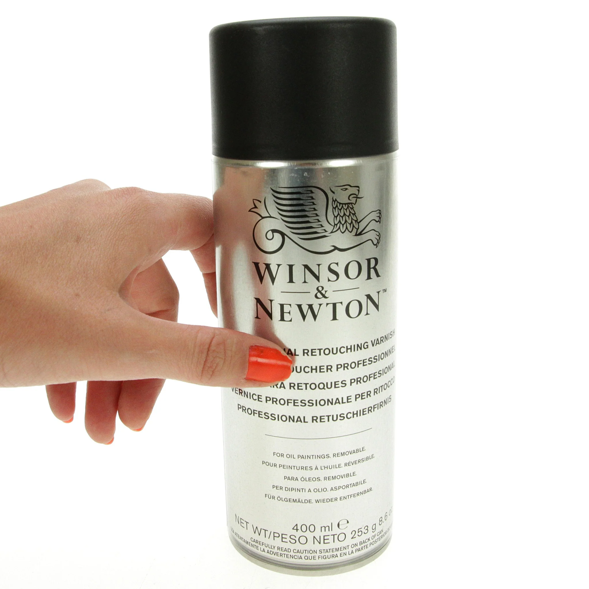 W&N Retouching Gloss Varnish 400ml Pro Spray - Image 2