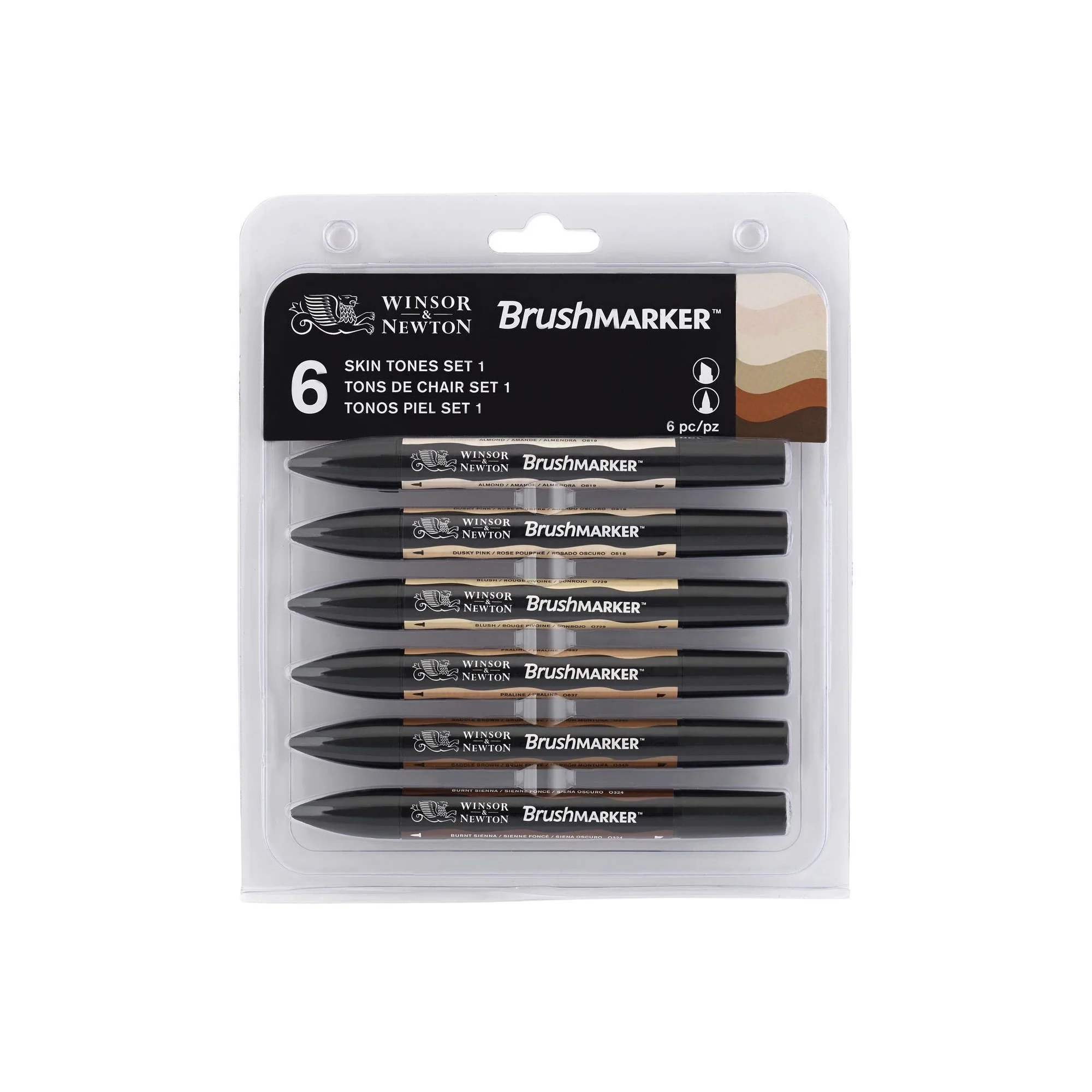 W&N Promarker Brush 6pc Skin Tones