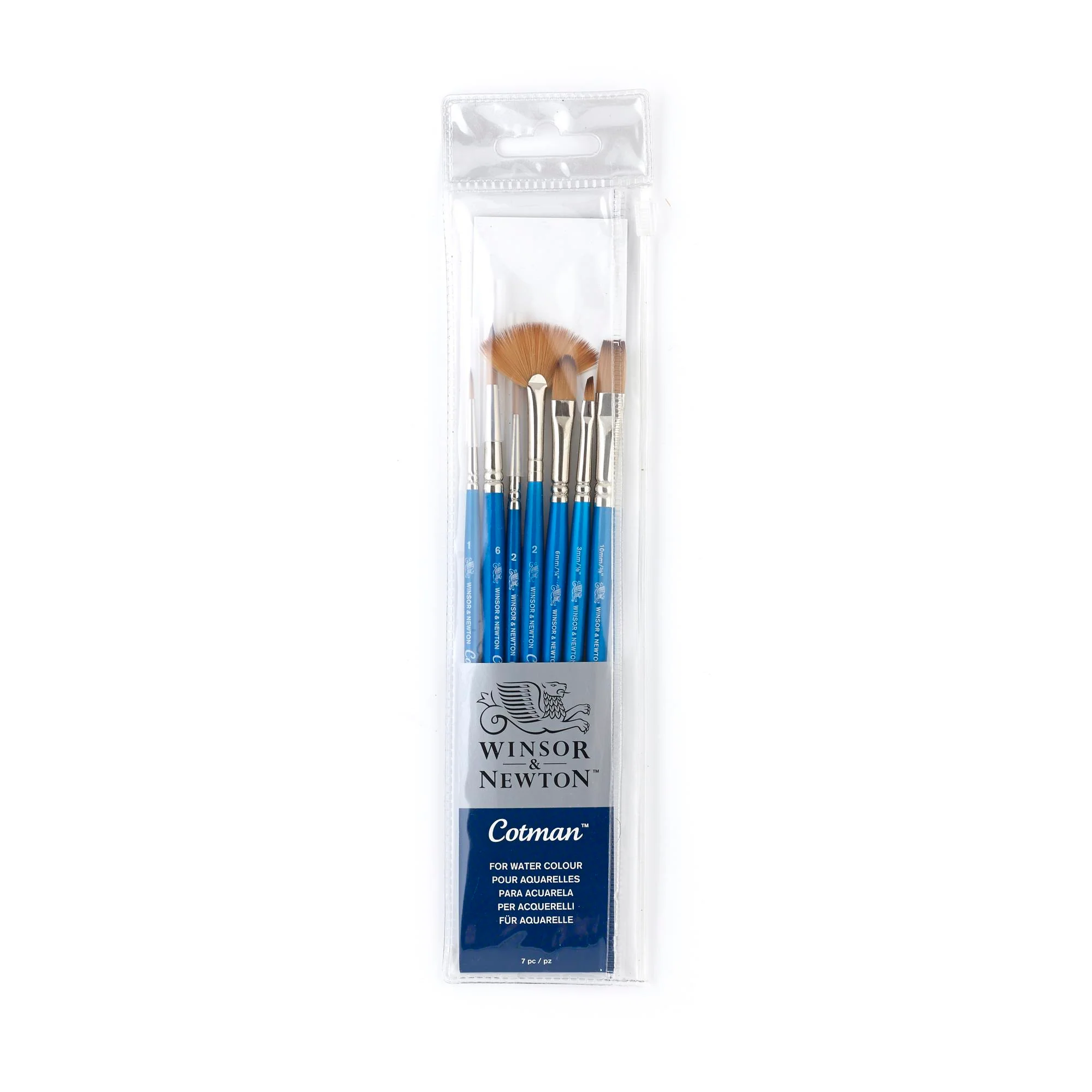 Cotman Water Colour Brush Short Handle 7pk