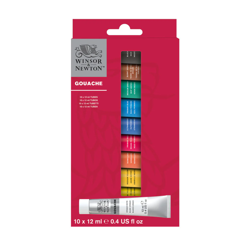 W&N Gouache Colour Set 10 x 12ml