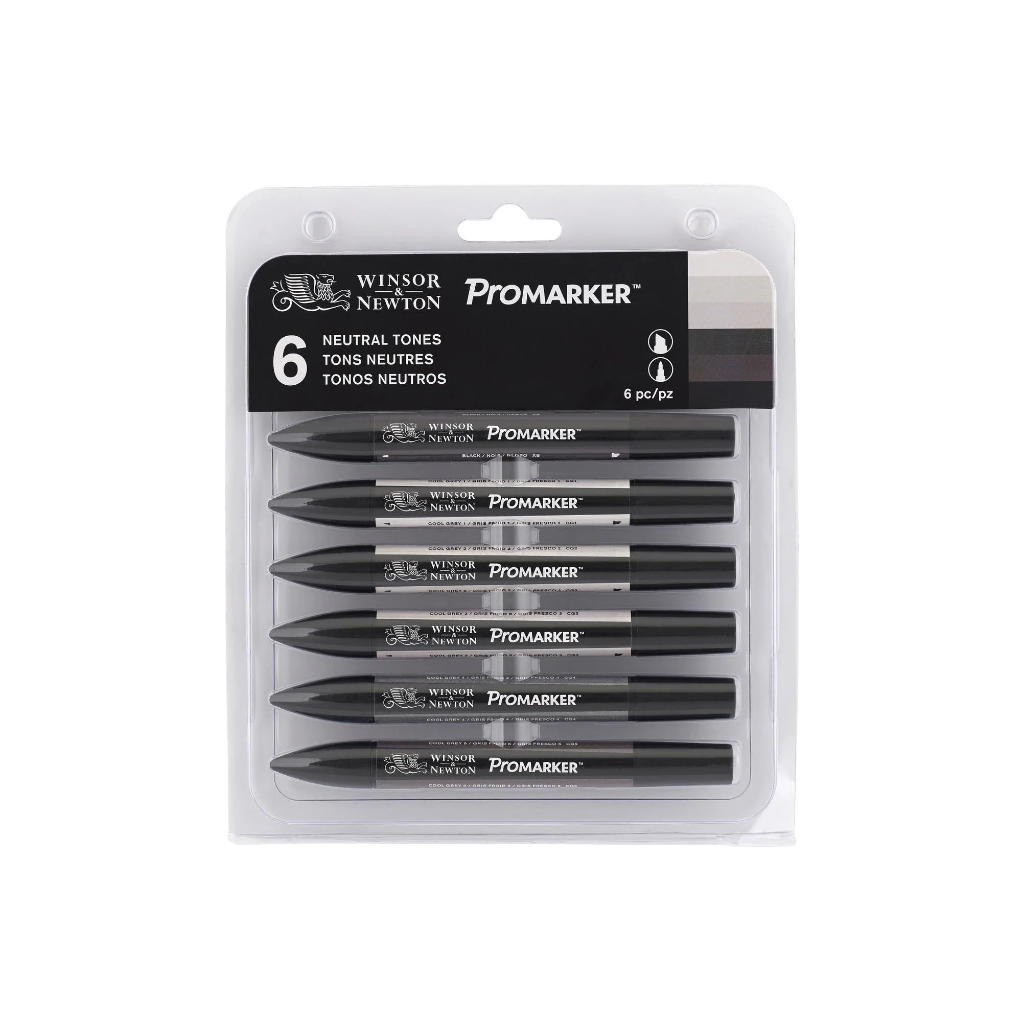 W&N Promarker 6pc Neutral Tones