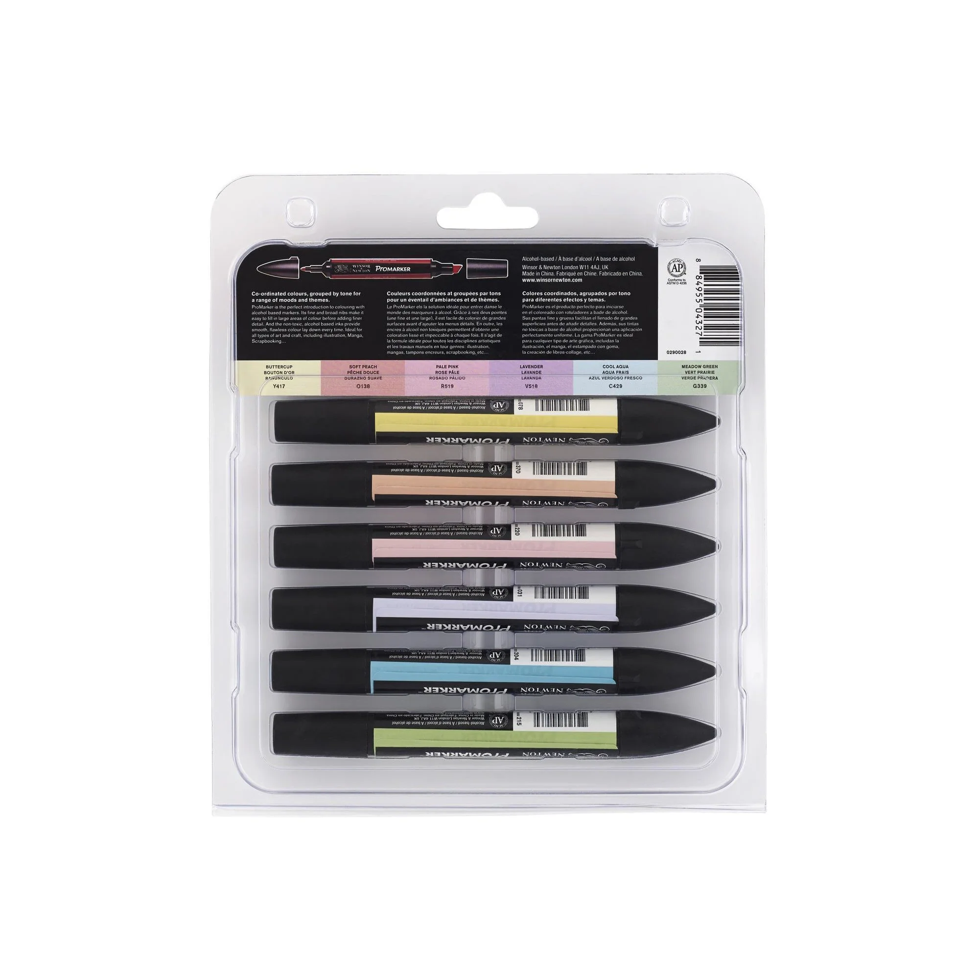 W&N Promarker 6pc Pastel Tones - Image 2