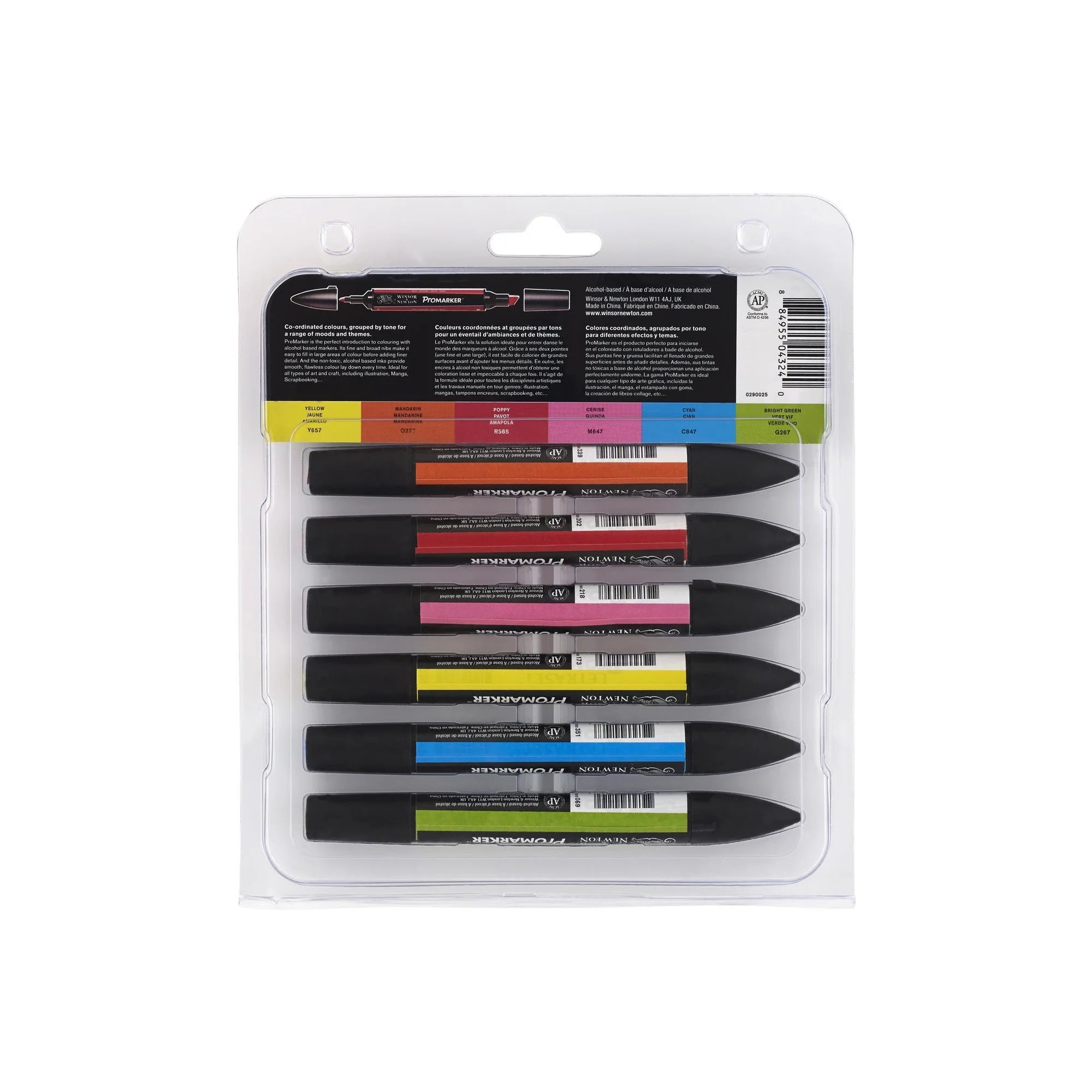 W&N Promarker 6pc Vibrant Tones - Image 2