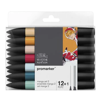 W&N Promarker 12+1pc Manga Set 2