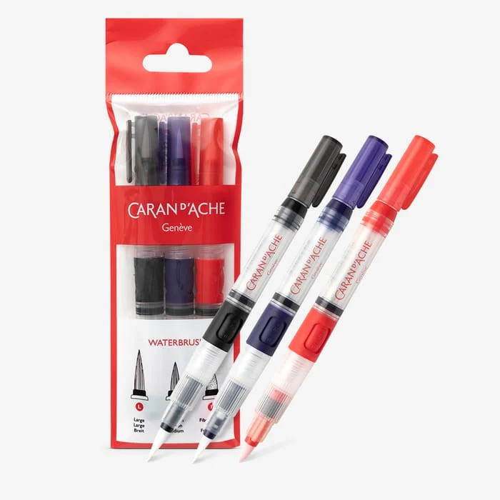 Waterbrush Reservoir Travel Brush : Set of 3