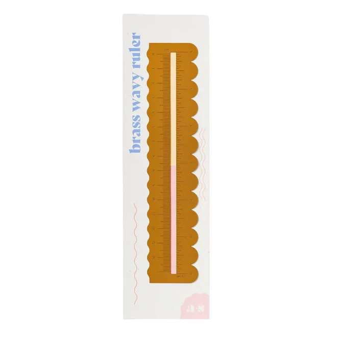 Wavy Brass Ruler
