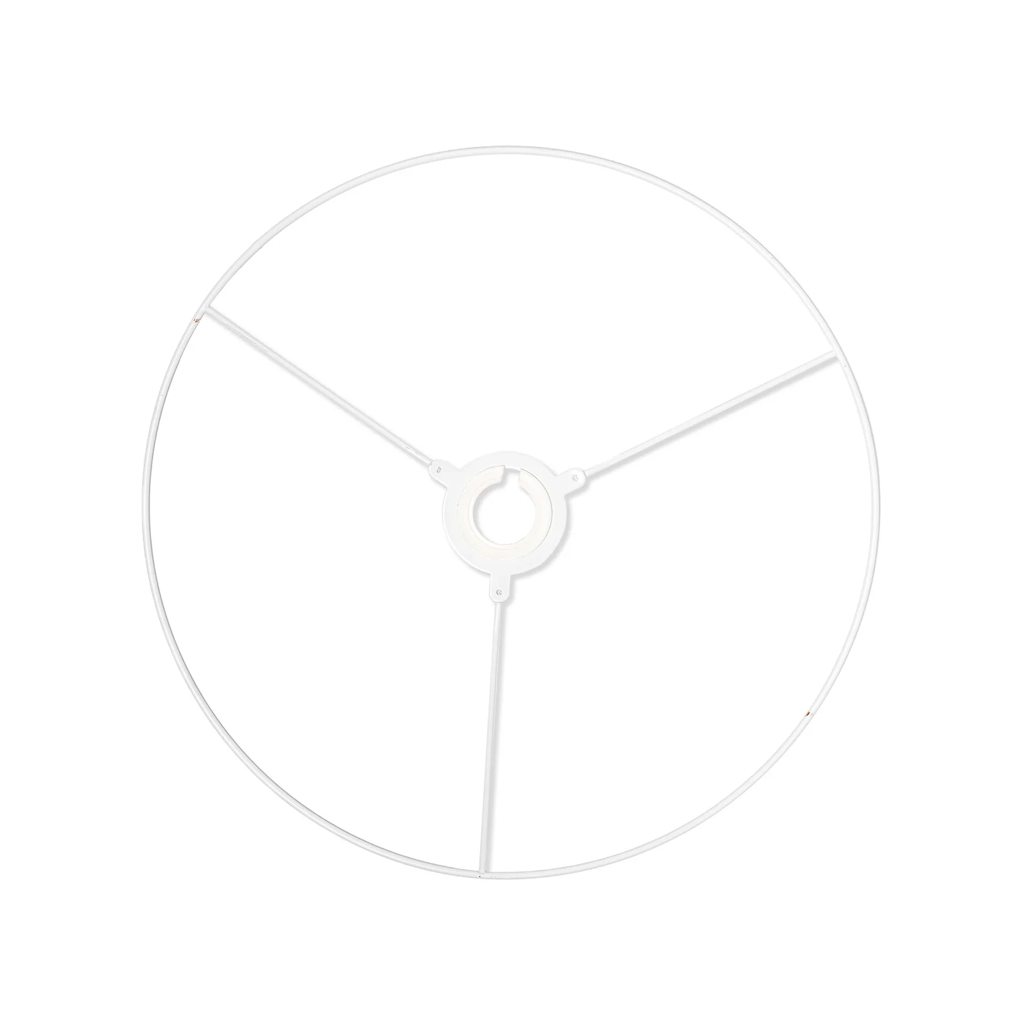 Utility Ring White Coated Lampshade Frame - Image 12