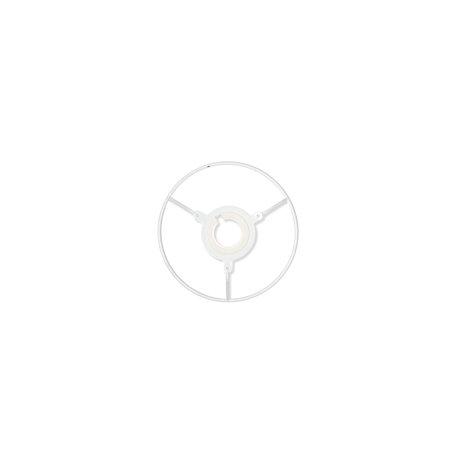 Utility Ring White Coated Lampshade Frame - Image 5