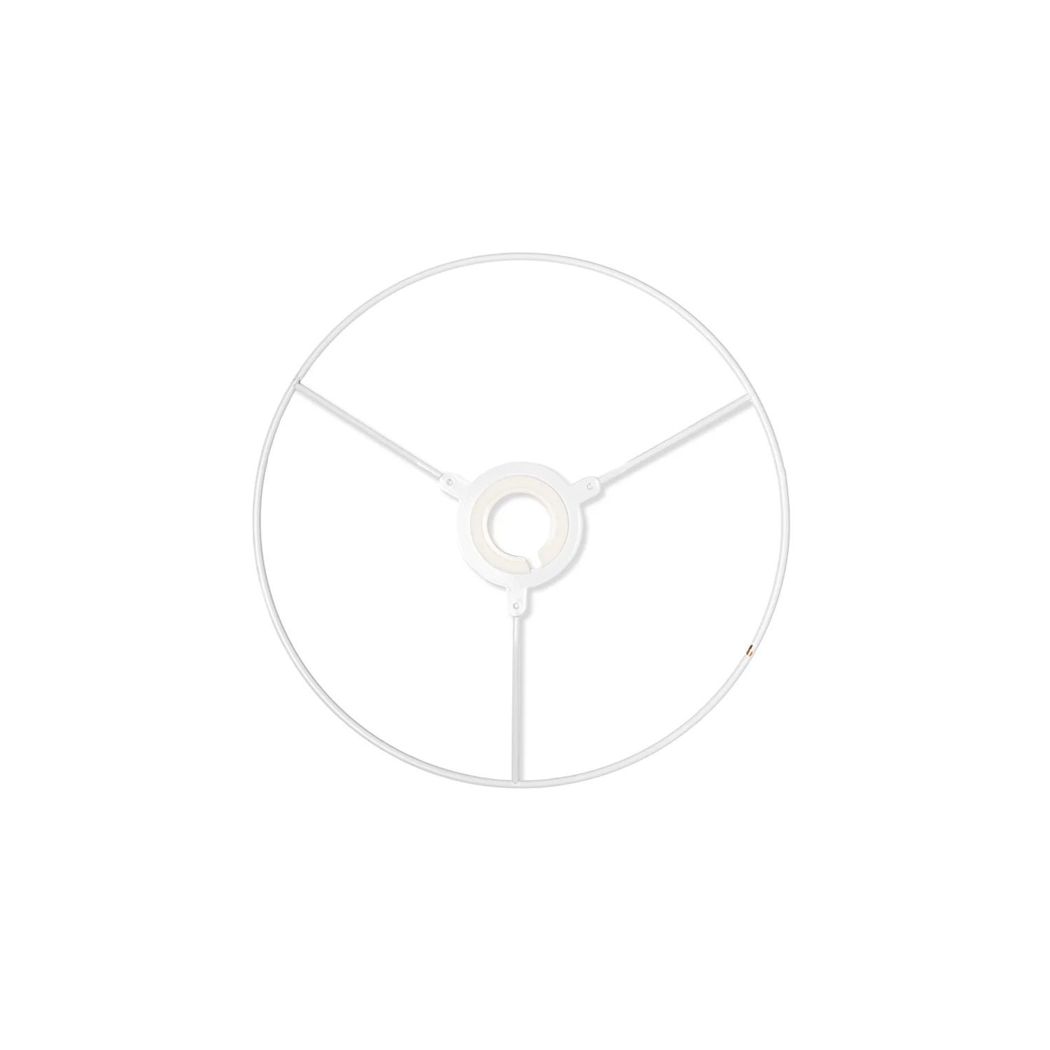 Utility Ring White Coated Lampshade Frame - Image 9
