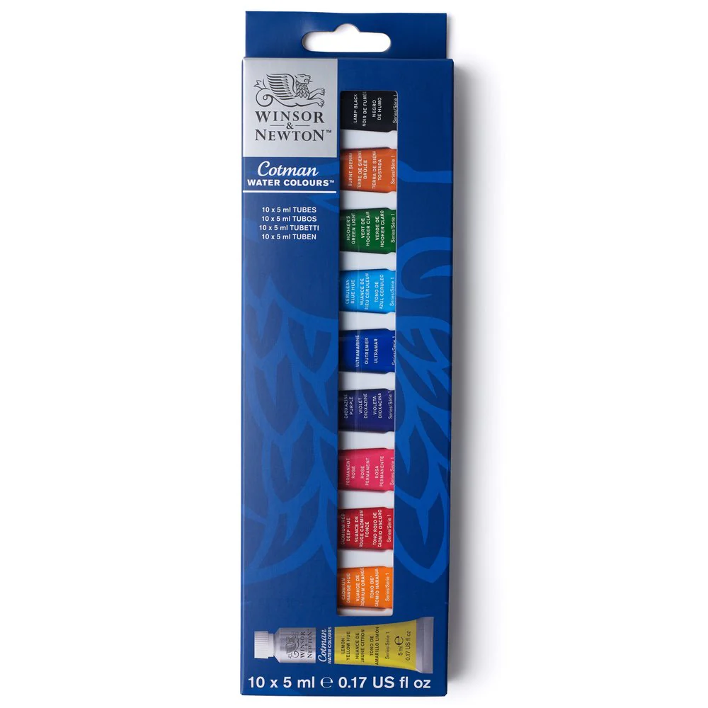 Cotman Watercolour Tube Set 10 x 5ml - Image 2