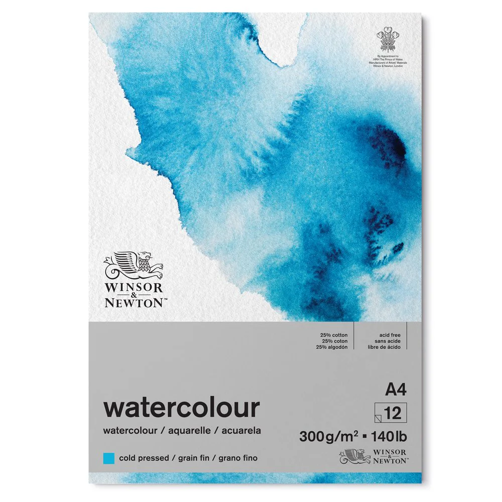 W&N Watercolour Pad Glue Bound A4 CP
