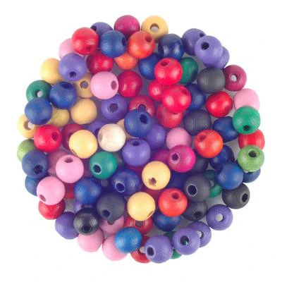 Wood Beads 6mm Round - Image 3