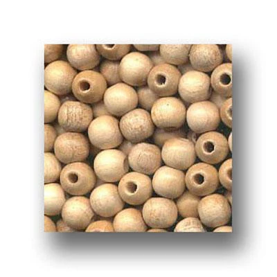 Wood Beads 6mm Round - Image 4