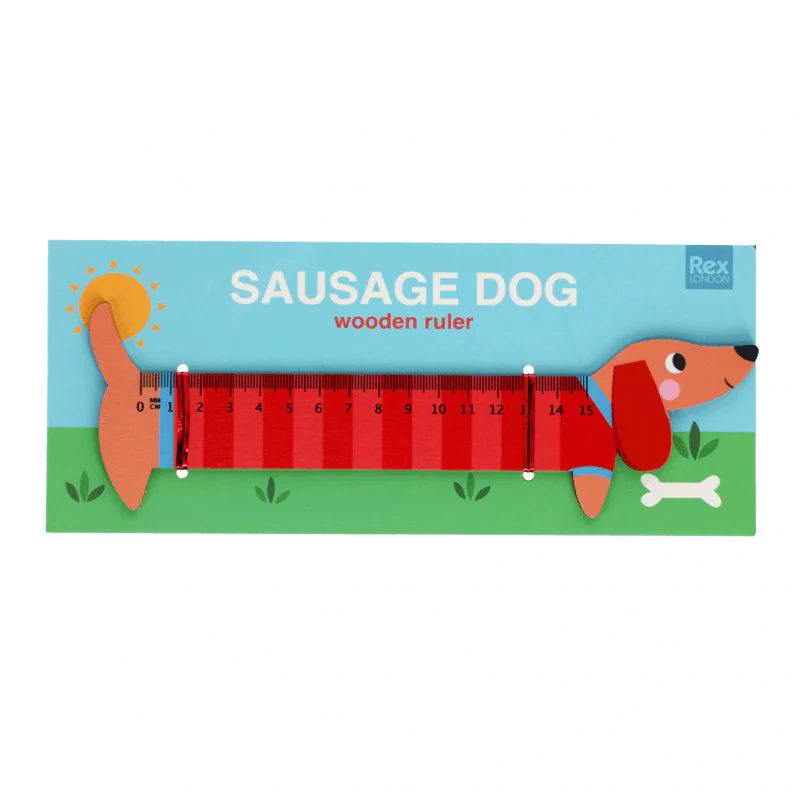 Wooden Ruler - Sausage Dog
