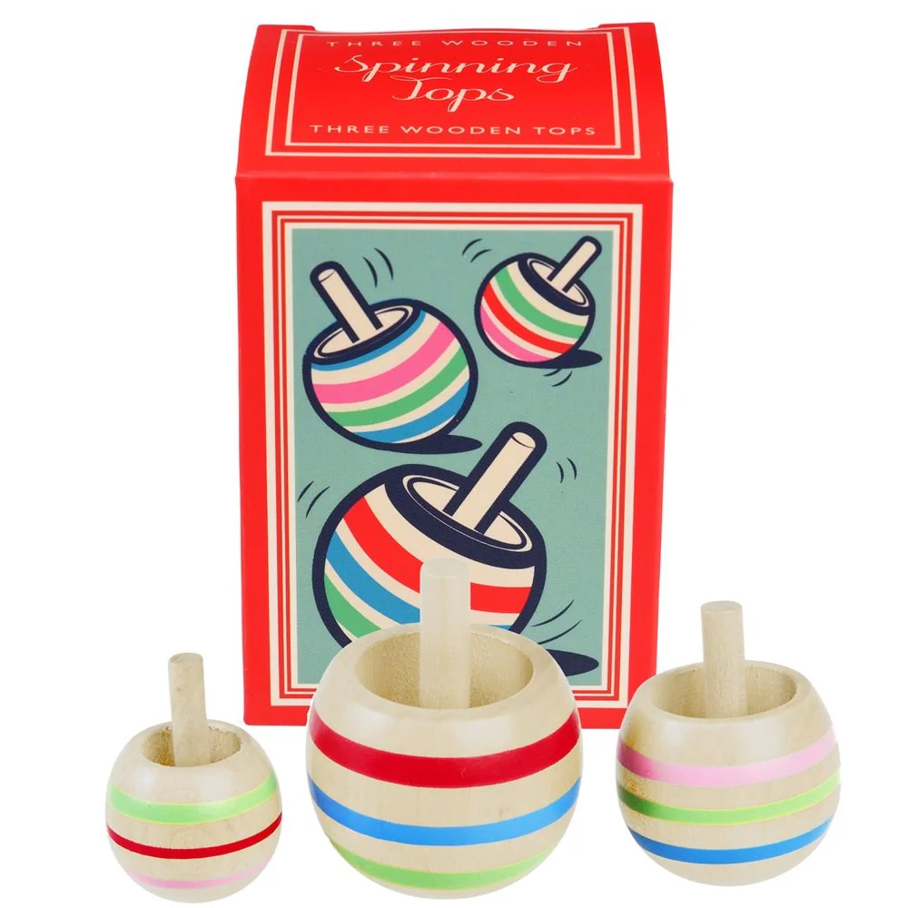 Wooden Spinning Tops