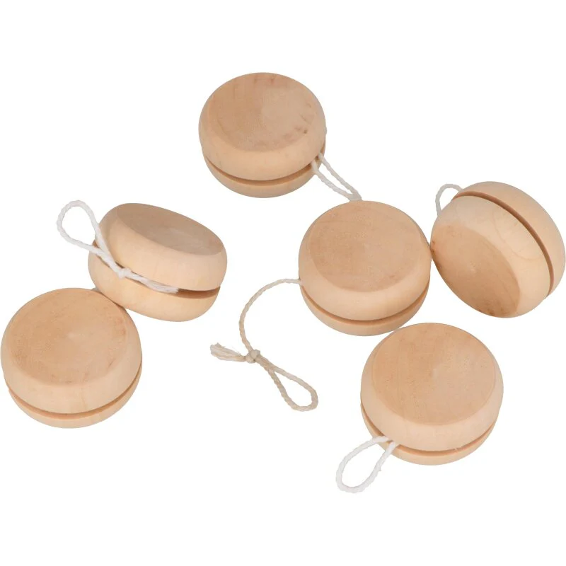 Wooden YoYos Set of 6