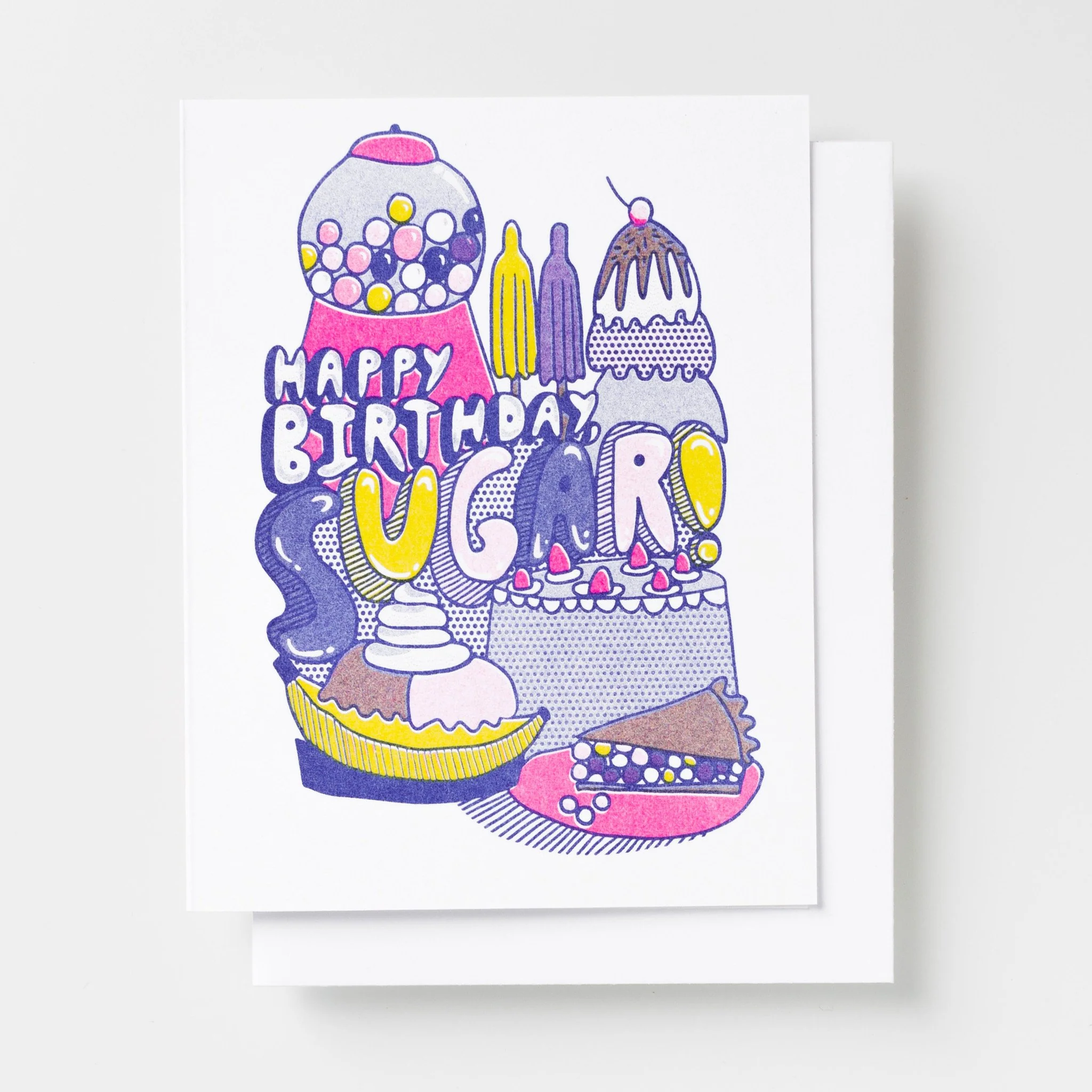 YOW: Riso Card - Happy Birthday Sugar