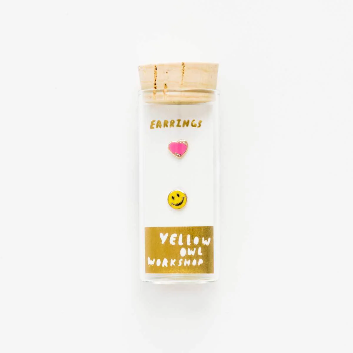 YOW: Earrings - Happy Face & Heart