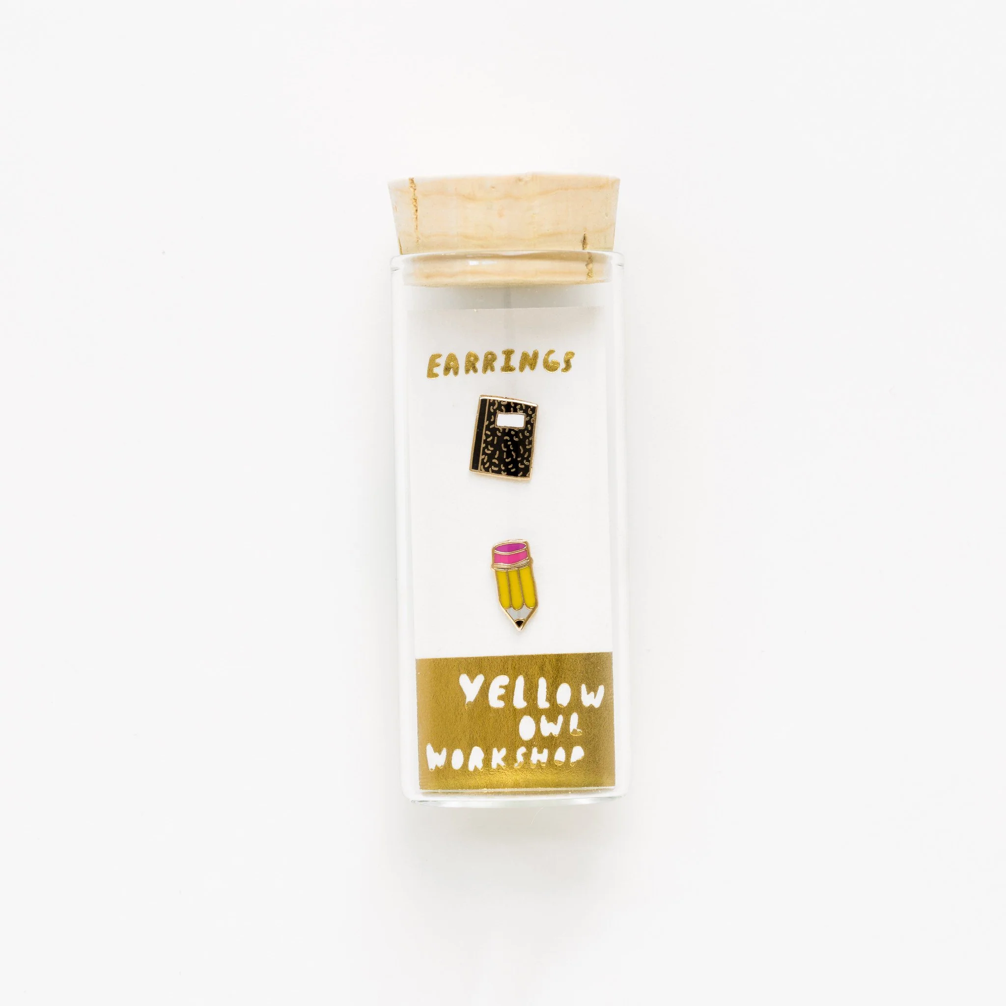 YOW: Earrings - Pencil & Book