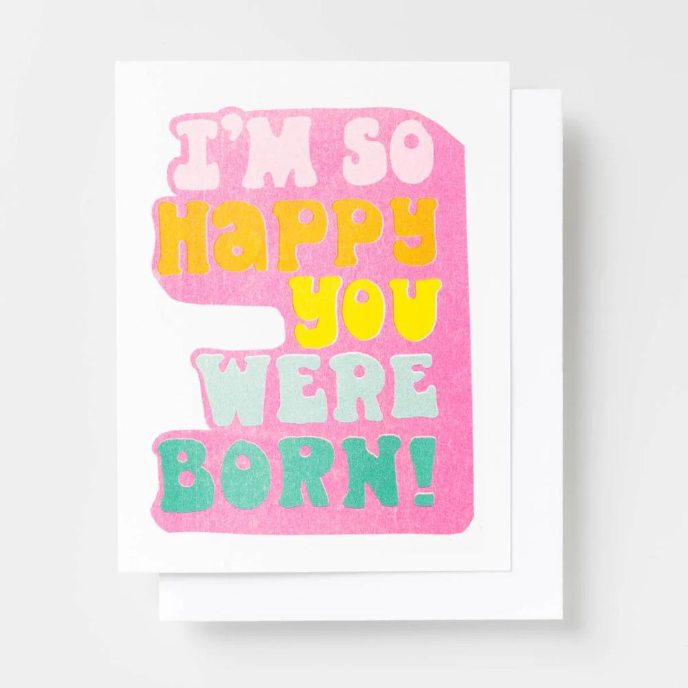 YOW: Riso Card - So Happy You Were Born