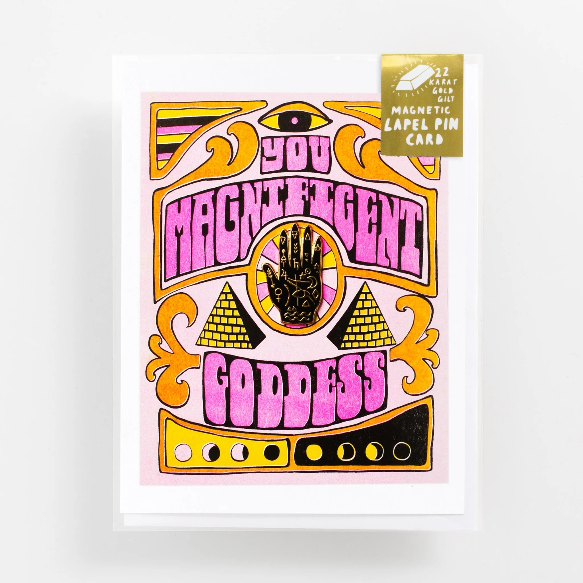 YOW: Magnetic Label Pin Card - You Magnificent Goddess Mystic Hand