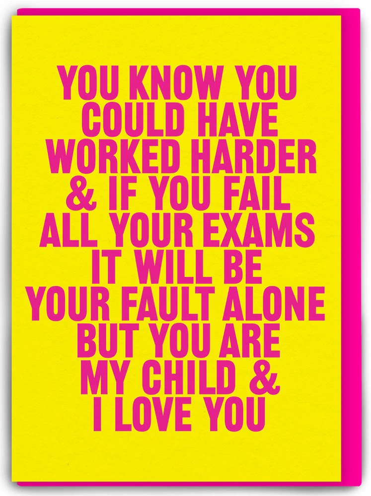 Real Hackney Dave Card – You Know You Could've Worked Harder