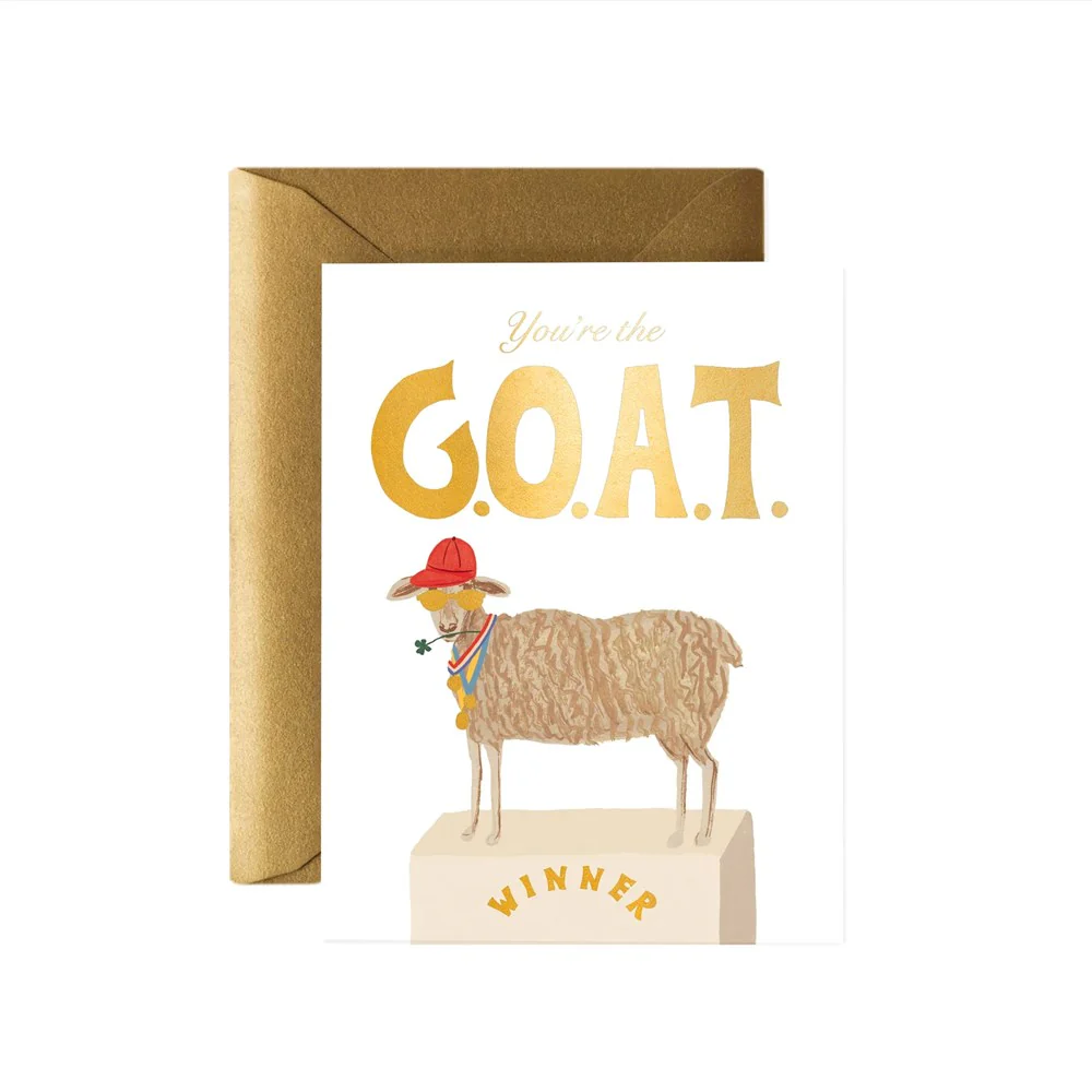 You're The G.O.A.T Card